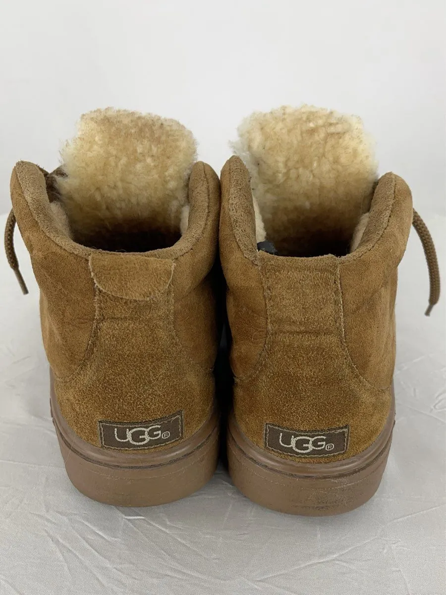 UGG New Zealand Brown Suede With Pure Wool Inside Boots Size 9