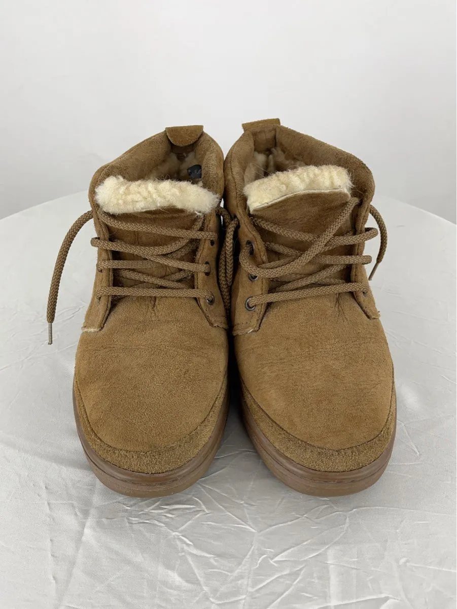 UGG New Zealand Brown Suede With Pure Wool Inside Boots Size 9