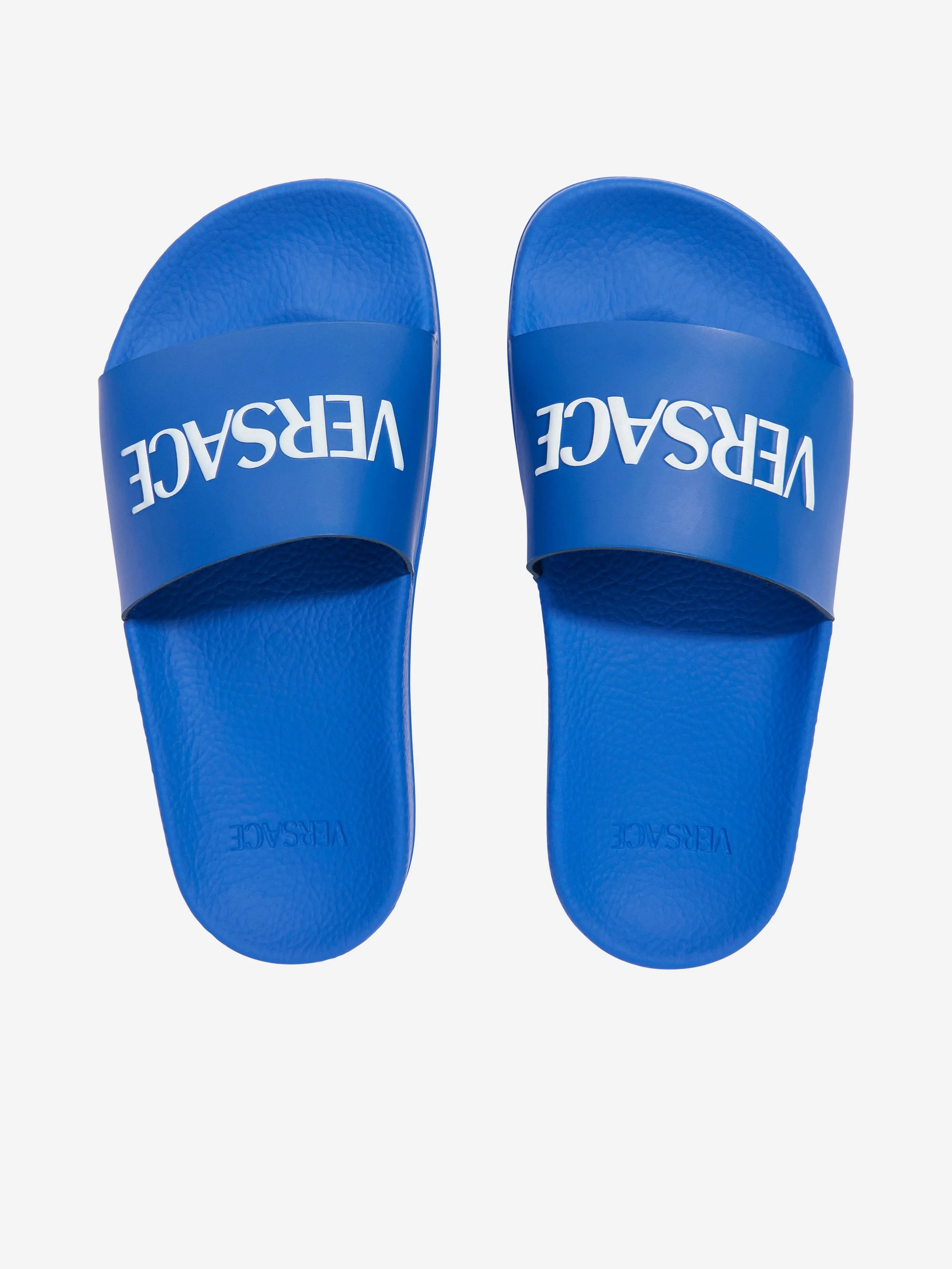 Versace Boys Logo Sliders in Blue