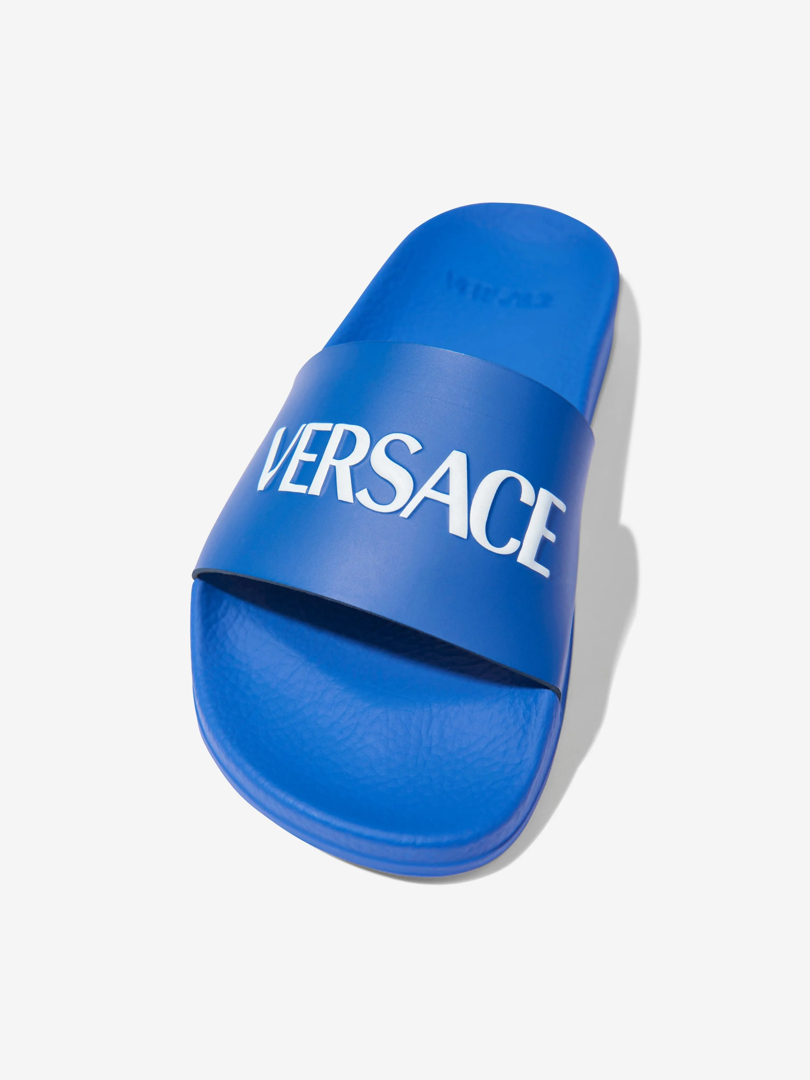 Versace Boys Logo Sliders in Blue