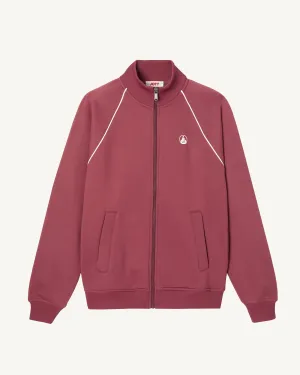 Veste zippée femme en coton biologique Bordeaux Rocha