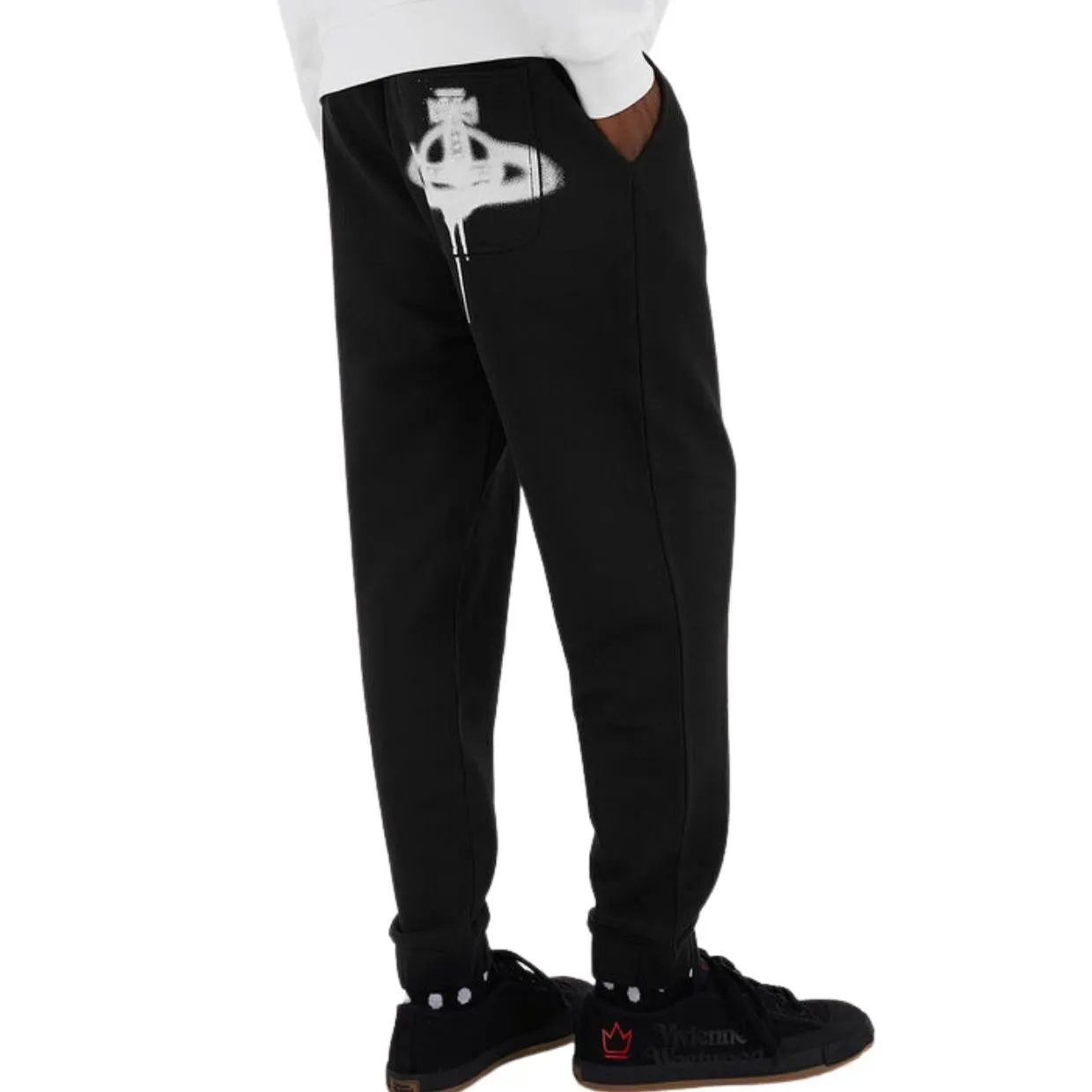 Vivienne Westwood Spray Orb Black Classic Jogging Bottoms