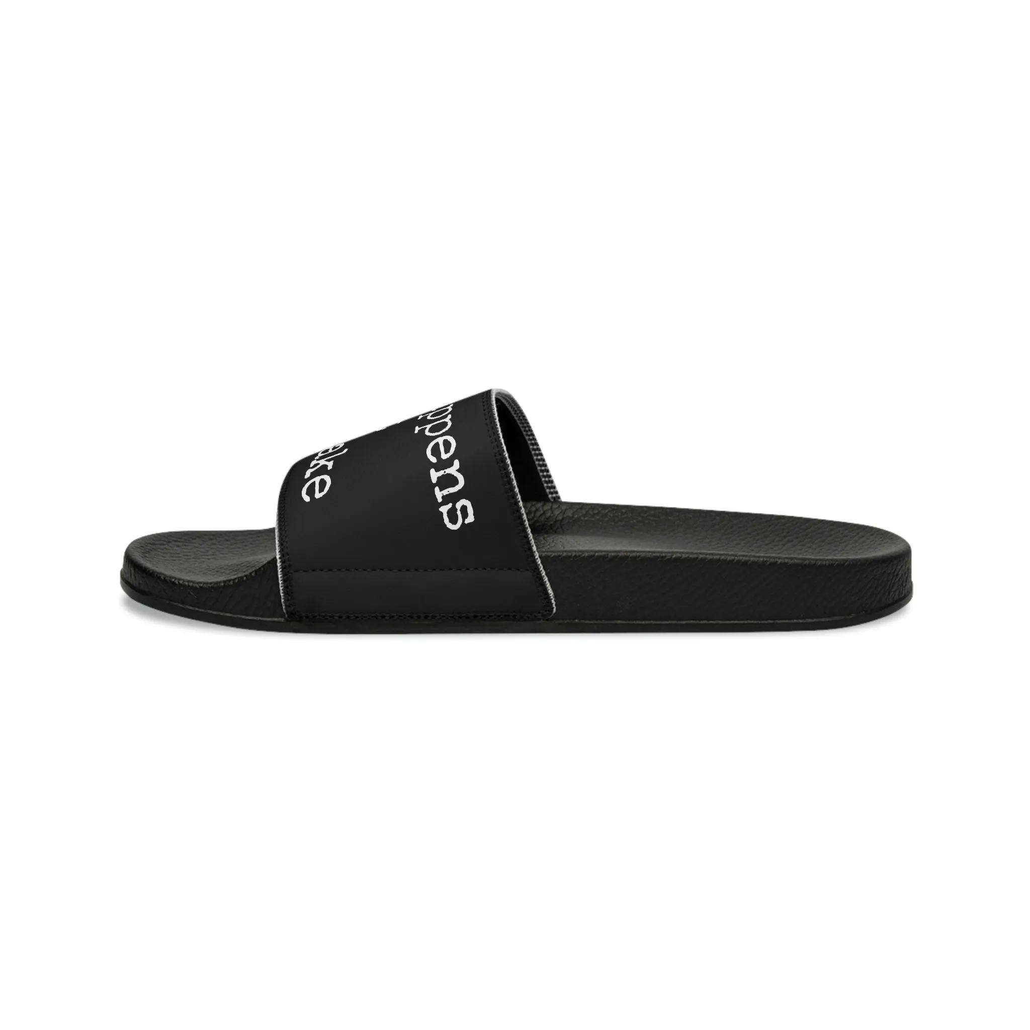 What Happens At The Lake - Black - Men's Slide Sandals