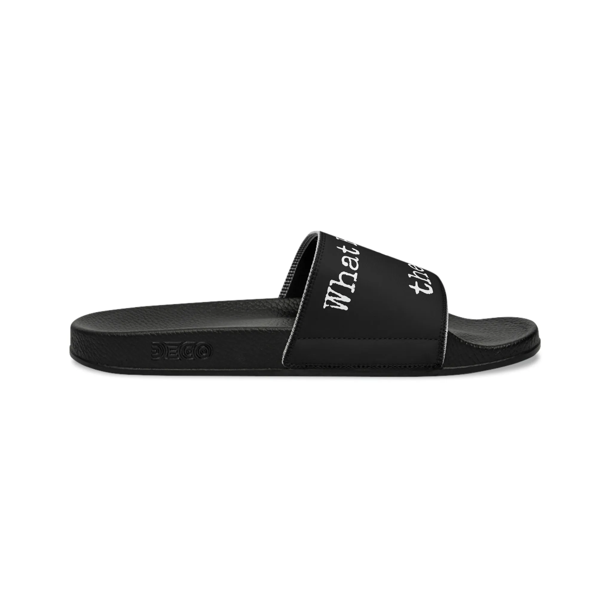 What Happens At The Lake - Black - Men's Slide Sandals