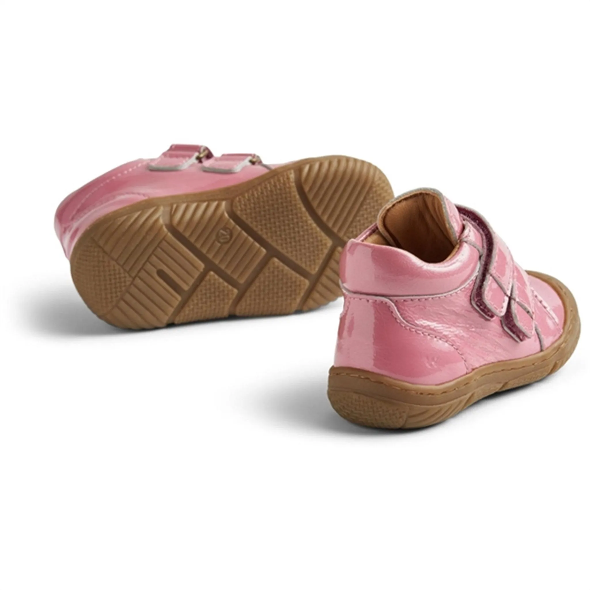 Wheat Shoe Double Velcro Ivalo Patent Pink