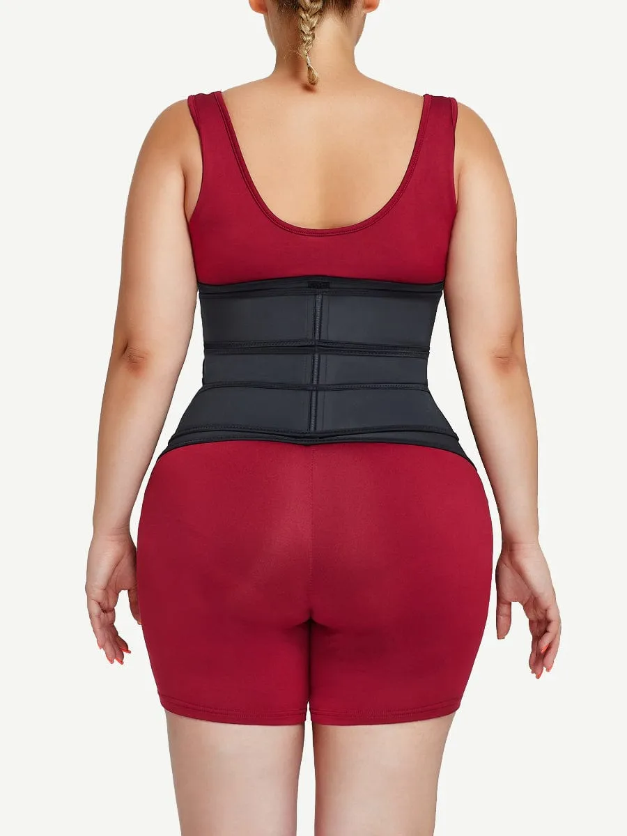 Wholesale Black Plus Size Three Detachable Belts Waist Trainer Fat Burning