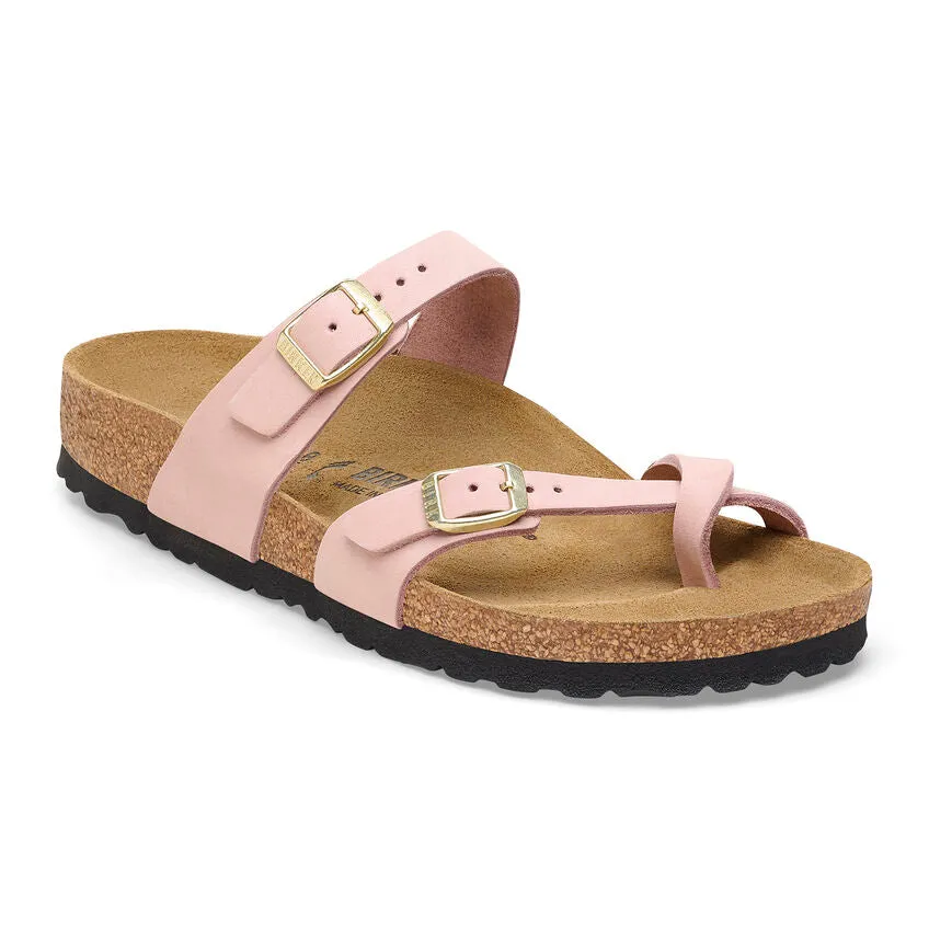 Women's Birkenstock Mayari Nubuck Leather 1026608B Color: Soft Pink