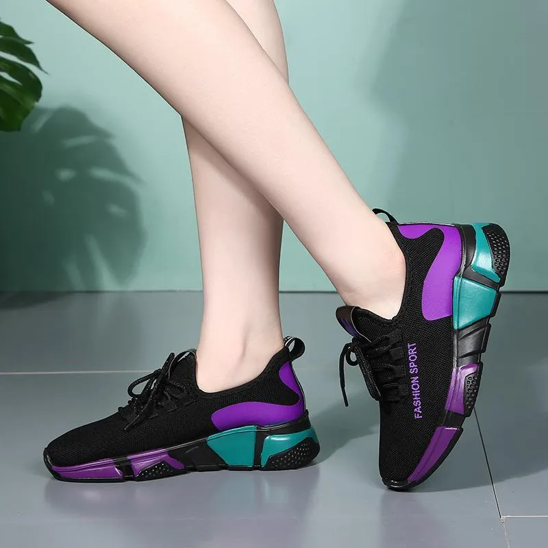 Women's Canvas Heels Sneakers with Lace-up Dance shoes/Ballroom Shoes