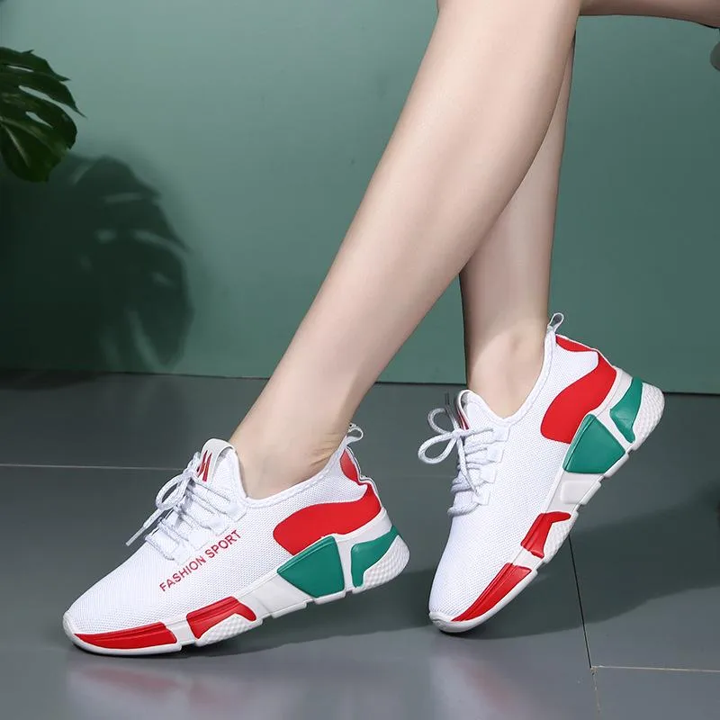 Women's Canvas Heels Sneakers with Lace-up Dance shoes/Ballroom Shoes