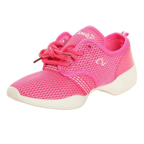 Women's Fabric Sneakers Sneakers With Lace-up Dance Shoes