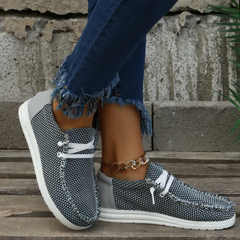 Women's Plus Size Flat Canvas Casual Shoes