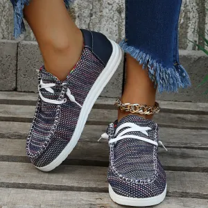 Women's Plus Size Flat Canvas Casual Shoes