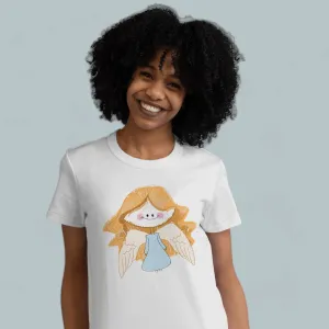 Women's White Printed T-Shirt