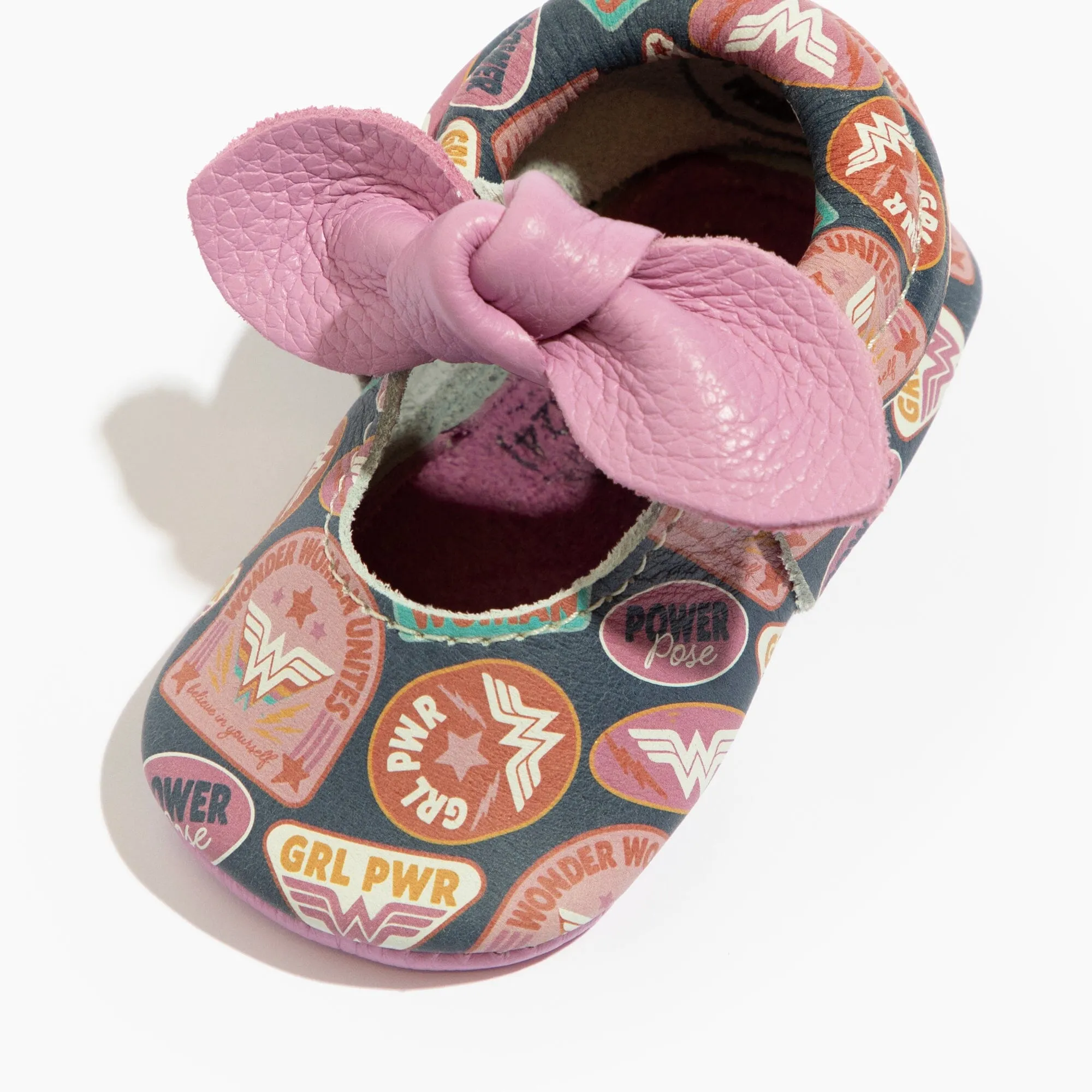 Wonder Woman™ Girl Power Knotted Bow Baby Shoe