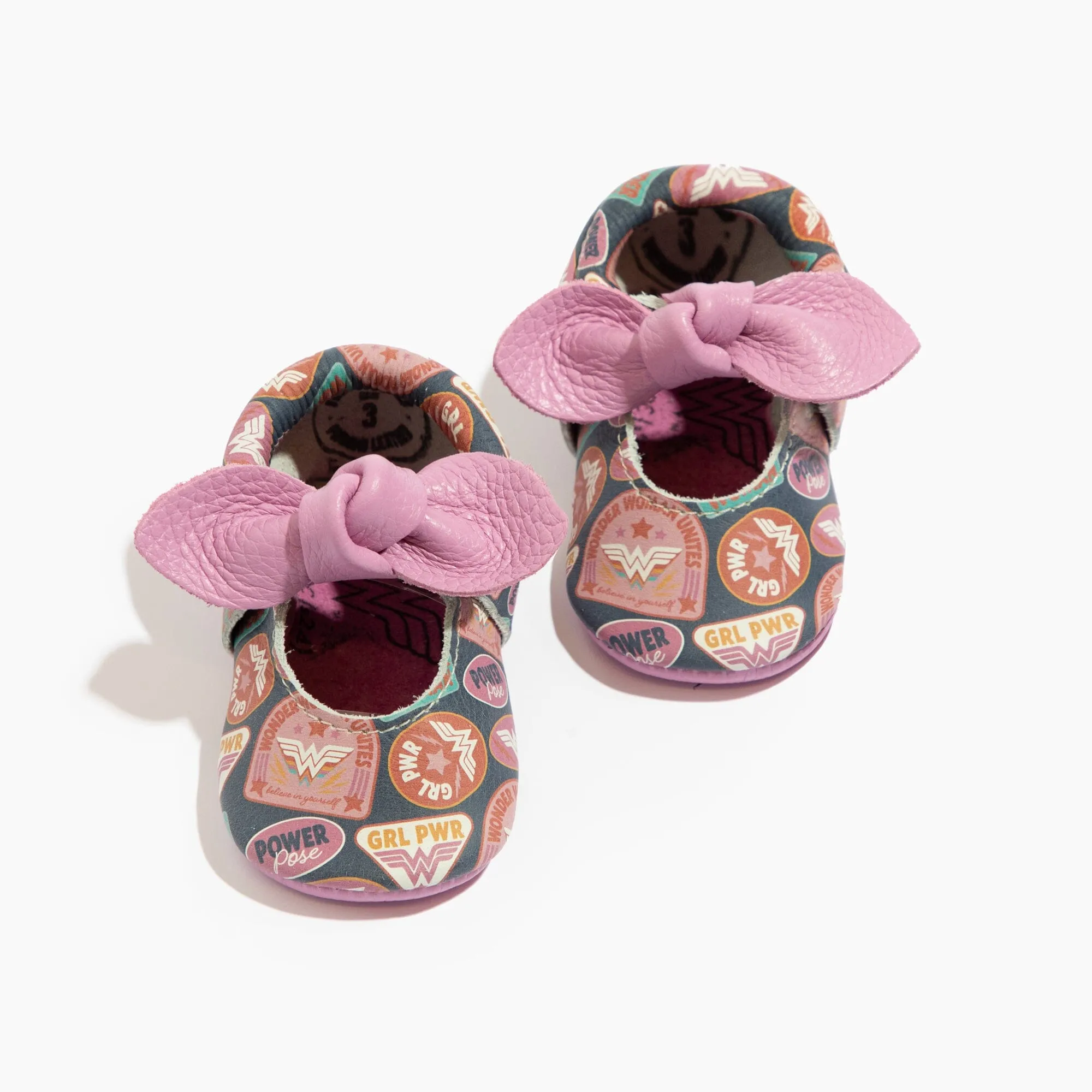 Wonder Woman™ Girl Power Knotted Bow Baby Shoe