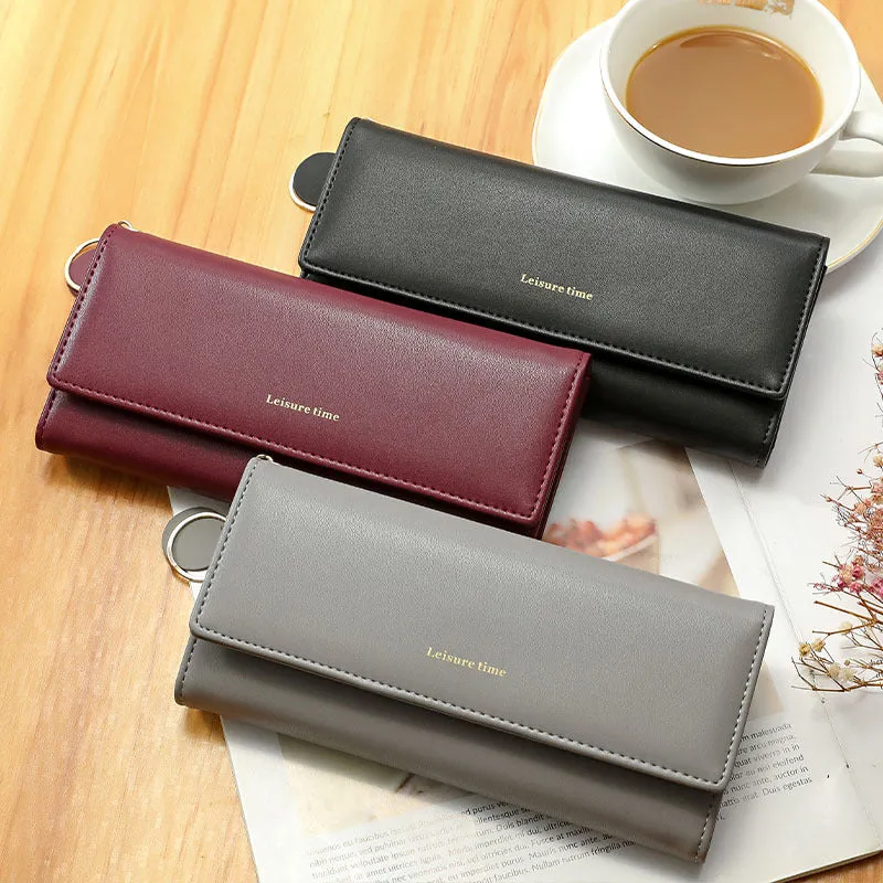 Yadas Lady Hand-Carrying Wallet Women's Long New Japanese and Korean Personalized Pendant Fresh Multiple Card Slots Student Wallet